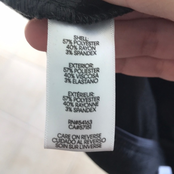 Calvin Klein gray checkered work pants w/pockets - Picture 5 of 6